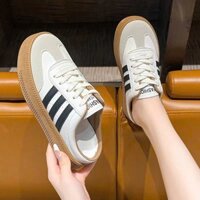 (Sẵn hàng) Giày Sục Nữ Sục Đế Cao Gạch Kẻ 2 màu Đen - Nâu