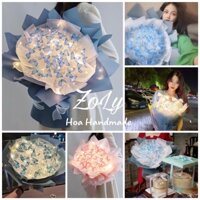 [Sẵn hàng] Quà tặng bạn gái 20/10 Nguyên liệu tự làm Bó hoa cánh bướm phát sáng