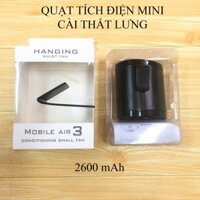 [Sẵn hàng] Quạt tích điện mini gắn thắt lưng 2600mAh
