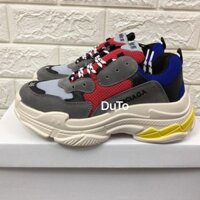 [SẴN HÀNG+ TẶNG HỘP] Giày thể thao triple s đỏ xanh đế vàng