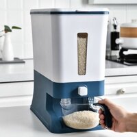 (sẵn hàng) Thùng đựng gạo 10kg Hokori ,việt nhật cao cấp ,thùng đụng gạo tiện lợi ,đa năng có nút ấn