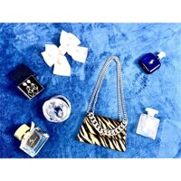 (Sẵn Hàng) Túi xách nữ da beo cọng xích, tặng kèm dây nịt nữ