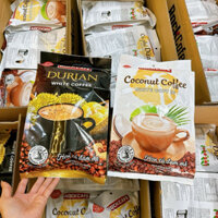 *Sẵn Hàng*Cà Phê Sầu Riêng & dừa DuriAn white coffee Bịch 30 gói