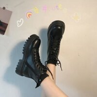 [Sẵn hàng]giày boots kéo khóa chiến binh