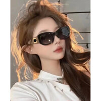 [SẴN HCM HỎA TỐC] Mắt Kính Oval Bầu Xếch Nhẹ Chữ X CH NE Hot Chà ne