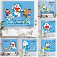 [SẴN HCM] Tranh vải treo tường doremon / thảm vải decor hình doremon dễ thương