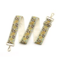 (Sẵn - Hỏa Tốc) Dây Đeo Thêu Hoa Vàng Cho Baby Three Và Túi Xách