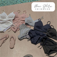 [Sẵn hỏa tốc Hà Nội] Bộ bikini 2 mảnh sexy Bộ bơi đi biển có sẵn mút ngực Buistore sswimsuit B23