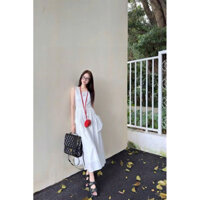 (sẵn hoả tốc SG) váy dài Chà neo túi qccc