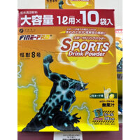 [SẴN - Hộp 10 gói, 40gr/gói] Bột pha uống bù điện giải Fine Sports Drink Powder vị Chanh 40gr