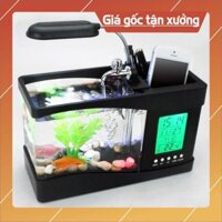 [SẴN HOT]  BỂ CÁ MINI ĐỂ BÀN, Tặng đá và cây