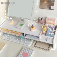 [SẴN] Kệ kê màn hình kệ máy tính Laptop để bàn 2 tầng gỗ thông minh cải thiện tư thế ngồi Blinglight