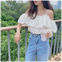 (SẴN-KÈM ẢNH THẬT)#iyou_shop 🌸 ÁO ĐŨI TRỄ VAI 2s BÈO + DÂY CỘT TÓC 🌸