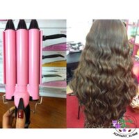 Sẵn kho-MÁY BẤM TÓC GỢN SÓNG, máy tạo thế uốn xoăn sóng nước,máy làm xoăn sóng 3 TRỤC phong thái hàn quốc-Cao cấp