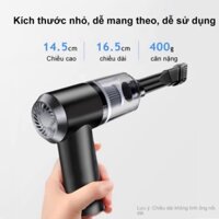 sãn kho Máy hút bụi cầm tay mini không dây siêu tiện lợi, hút bụi xe ô tô, giường nệm lông chó mèo đa chức năng