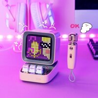(Sẵn) Loa Bluetooth Divoom MIC công suất 15W kết hợp micro karaoke và màn hình bàn phím