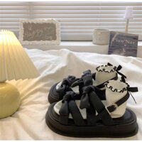 [SẴN - LOẠI 1] GIÀY SANDAL Nữ CAO CẤP SD NONO Đế Bằng Cao 3cm dép quai hậu ĐI HỌC, đi chơi thời trang hot trend.