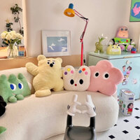 (sẵn lợn tím) gấu bông ngộ nghĩnh cây thông thỏ mèo trắng gấu hoa gối trang trí sô pha sofa cute màu sắc xinh xỉu