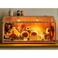 [Sẵn] Lồng gỗ mica,chuồng gỗ kính trong nuôi Hamster,vẹt,gà rutin,bò sát (size 40cm-1m2)