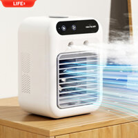 SẴN MẪU-QUẠT điều hòa mini, tích điện làm mát mùa hè, sạc USB phun sương +KÈM MIẾNG DÁN HOẠT HÌNH