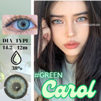 [SẴN] MỘT ĐÔI KÍNH ÁP TRÒNG MÀU XANH LÁ TÂY CAROL GREEN LENS CÓ ĐỘ CẬN NỘI ĐỊA TRUNG QUỐC HOT DOUYIN