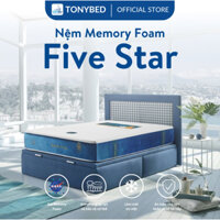 [SẮN] Nệm Memory Foam Five Star TonyBed - Bảo Hành 20 Năm, Với Công Nghệ Làm Lạnh Tạo Cảm Giác Êm Ái, Nâng Đỡ Cơ Thể Tốt