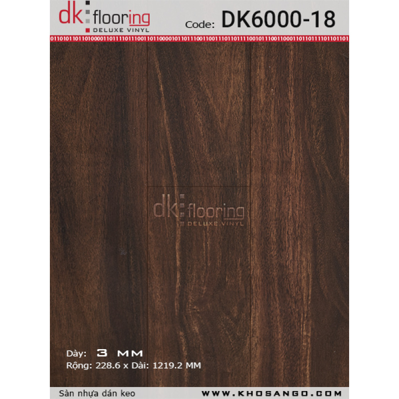 Sàn nhựa dán keo DK6000-18