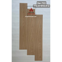 Sàn nhựa dán keo giả gỗ chống thấm chống trầy 2mm SW722 - sangothienngan