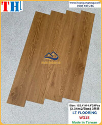 Sàn Nhựa Dán Keo Giả Vân Gỗ Vinyl Floor W315 Dày 3mm