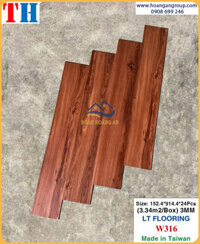 Sàn Nhựa Dán Keo Giả Vân Gỗ Vinyl Floor W316 Dày 3mm