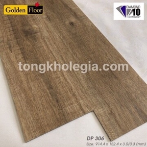 Sàn nhựa dán keo vân gỗ Golden DP306 3mm