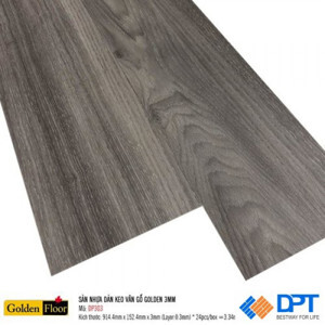 Sàn nhựa dán keo vân gỗ Golden DP303 3mm