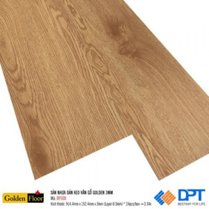 Sàn nhựa dán keo vân gỗ Golden DP308 3mm