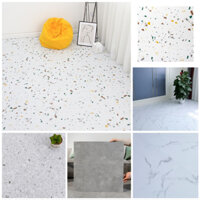 Sàn nhựa giả đá, giả xi măng - Bộ 10 tấm sàn vuông, dày đủ 2mm ✅ hàng chất lượng cao