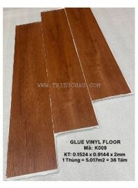 Sàn nhựa giả gỗ có keo sẵn - Mã K009