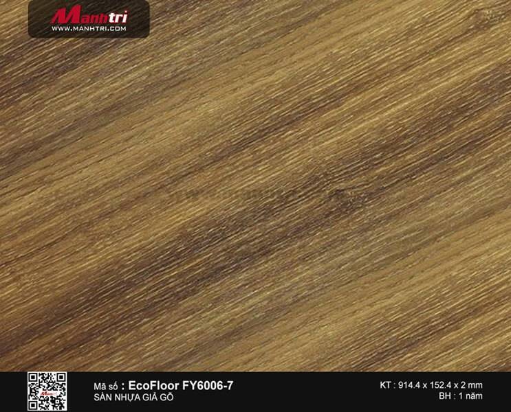 Sàn nhựa giả gỗ Ecofloor FY6006