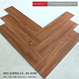 Sàn nhựa hèm khoá Magic SPC 6mm 6106