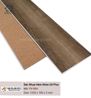 Sàn nhựa hèm khóa US Plus SPC YV-004