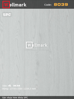 Sàn nhựa hèm khoá Wellmark 8039