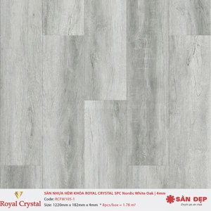 Sàn nhựa Royal Crystal RCFW105