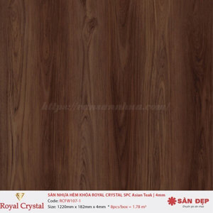 Sàn nhựa Royal Crystal RCFW107-1