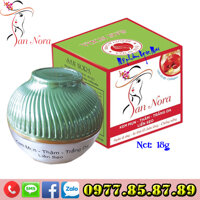 SAN NORA - Kem trị mụn, Xóa thâm, Trắng da, Liền sẹo, Chống nắng dưỡng chất Linh chi đỏ và Collagen (18g)