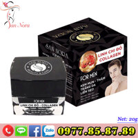 SAN NORA - Kem trị Mụn, Xóa thâm, Trắng da, Liền sẹo dưỡng chất Linh Chi Đỏ và Collagen FOR MEN (20g)