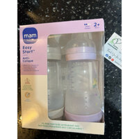 [sẵn] pastel mới 🇫🇷 Cặp 02 bình sữa nhựa MAM 260ml van đáy rời chống đau bụng 💞 TamTam 💞
