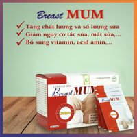 Sản phẩm BreastMUM-Giúp bà mẹ bỉm sữa tăng chất lượng sữa sau 5 ngày với những thảo dược tốt như đinh lăng, đậu đen,...