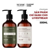 [Sản phẩm chỉ dành cho Livestream]  Combo Dầu Gội Bưởi, Bồ Kết, Dầu Xả The Cafuné 500ml