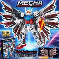 ((Sản phẩm chính hãng có sẵn) Bộ lắp ráp đồ chơi Gundam Khối xây dựng Lego tương thích Máy đồ chơi Robot ghép hạt nhỏ Mô hình chiến binh