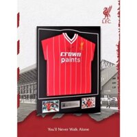 Sản phẩm chính hãng của Liverpool FC | Áo đóng khung treo tường LFC | Áo đấu 1982 có chữ ký của K.Dalglish Liverpool FC