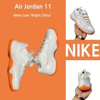 （Sản phẩm chính hãng）Giày chạy bộ Nike Air Jordan 11 Retro Low "Bright Citrus" 100% chính hãng