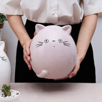 Sản phẩm còn hàng heo đất2024 Totoro sáng tạo heo đất Gốm sứ dễ thương hoạt hình heo đất nữ Heo đất trẻ em heo đất